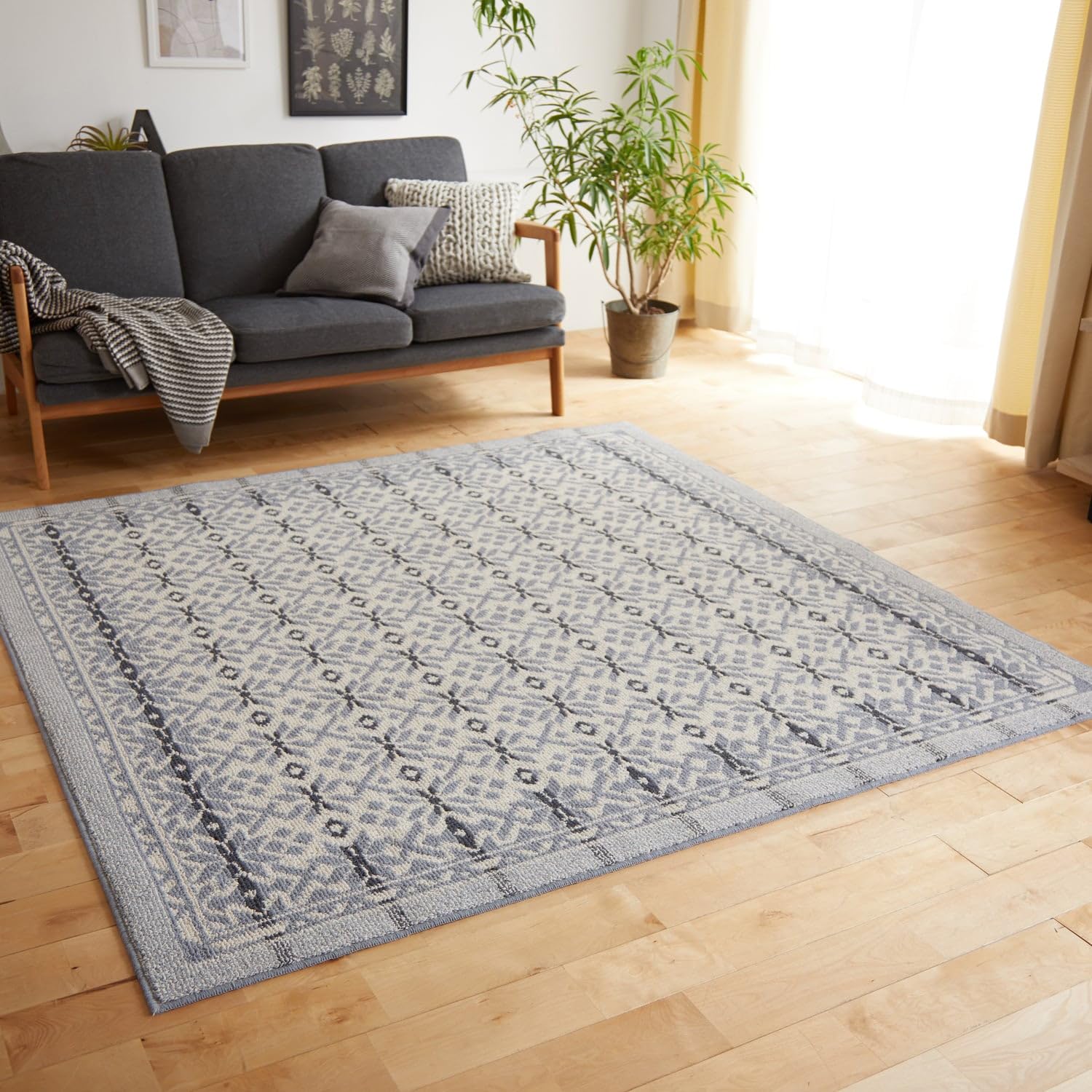 Amazon | スミノエ HOME ラグマット ウール100ラグ Wool snow ウール